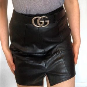Nasty Gal Black Faux Leather Skirt⚡️